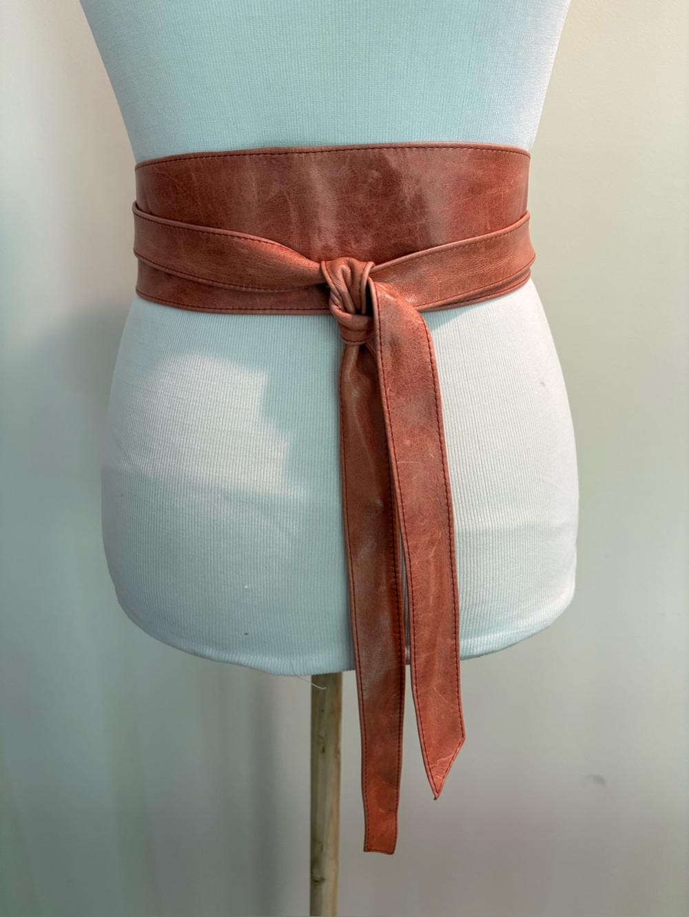 Brave Leather Canada Soft Surroundings leather wrap belt NWT